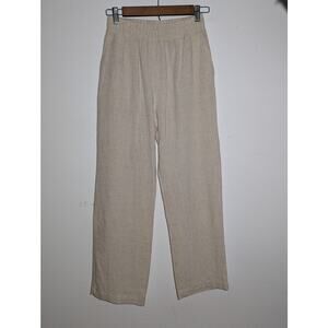 Hayes Linen Blend Pants Cream Size XSP